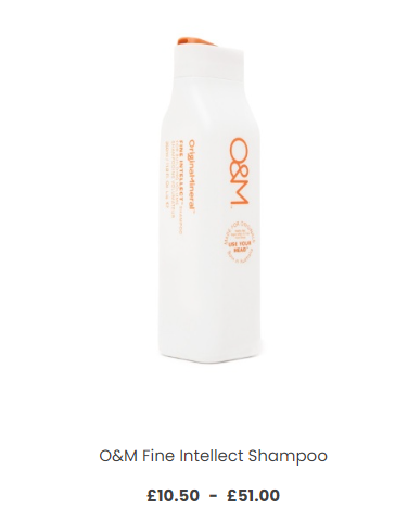 O&M Fine Intellect Shampoo